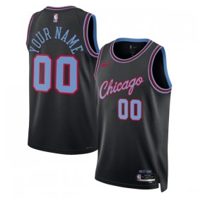 Camiseta Hombre NBA Chicago Bulls Personalizadas 2025-26 Nike City Edition Negro Swingman
